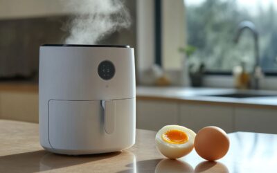 Gekochte Eier aus der Heißluftfritteuse – Perfekte Garzeit