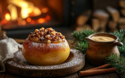 Klassischer Bratapfel mit Marzipan – Winterliches Dessert Rezept