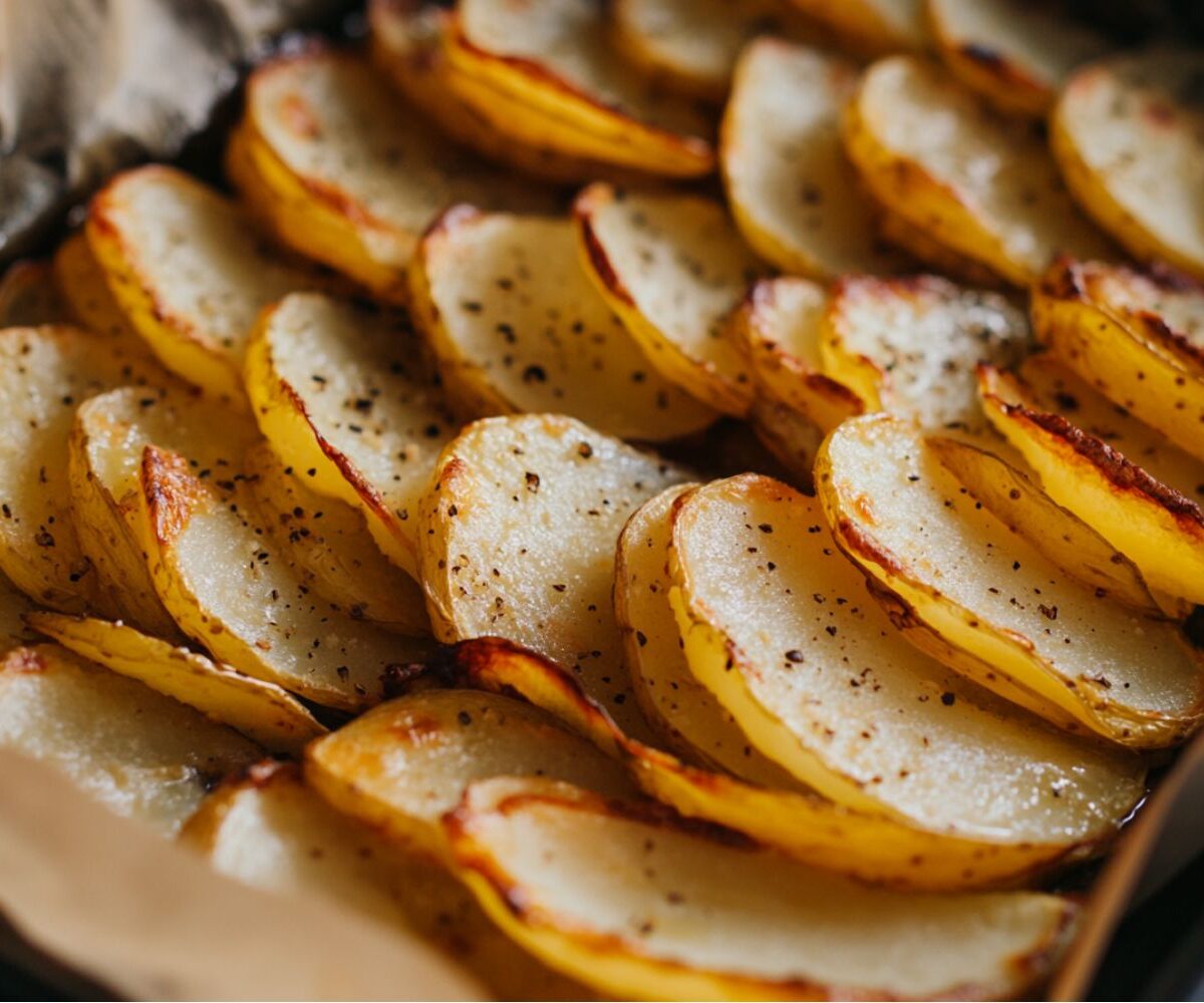 Knusprige Kartoffelfächer aus der Heißluftfritteuse Rezept