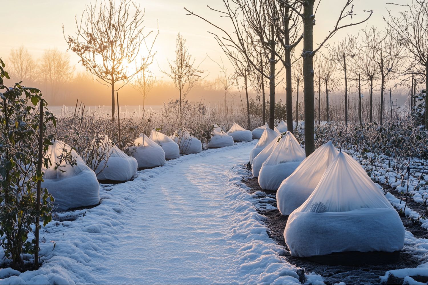 Winterschutz für Planzen