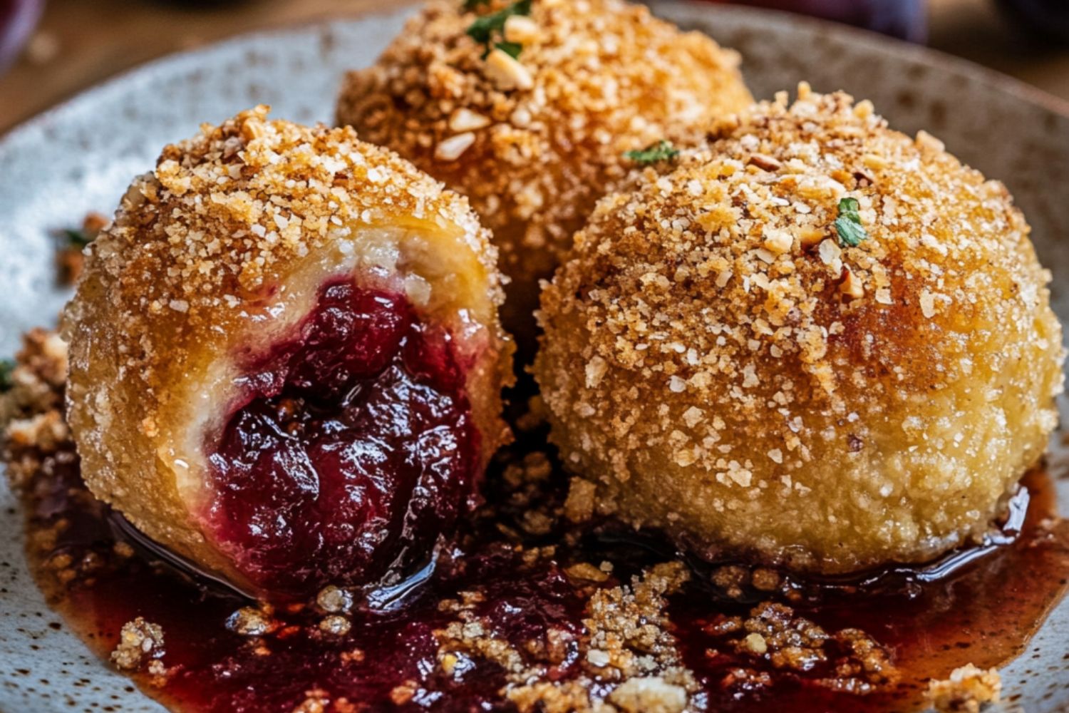 Hausgemachte Zwetschgenknödel