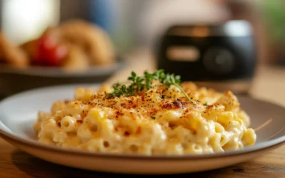Cremiges Mac and Cheese Rezept aus der Heißluftfritteuse