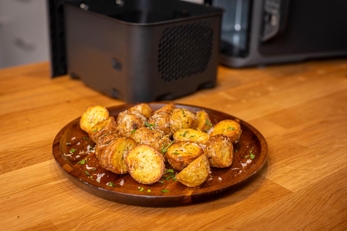 Parmesankartoffeln aus der Heißluftfritteuse – Knusprig & Schnell