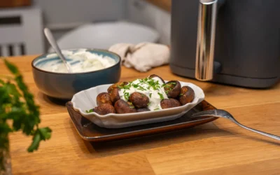 Weihnachtsmarkt Champignons aus dem Air Fryer – Schnell & Lecker