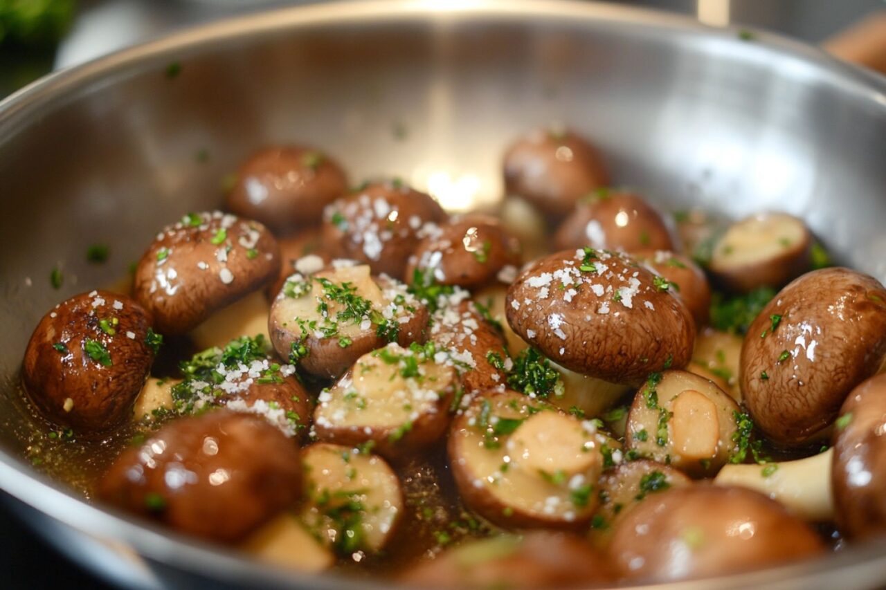 Champignons wie vom Weihnachtsmarkt Einfaches Rezept