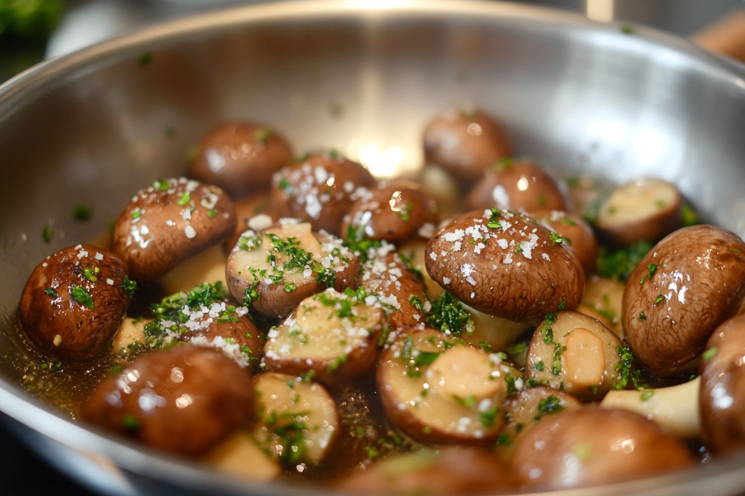 Champignons wie vom Weihnachtsmarkt