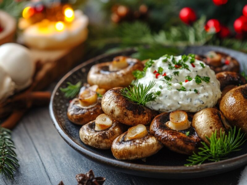 Champignons wie vom Weihnachtsmarkt