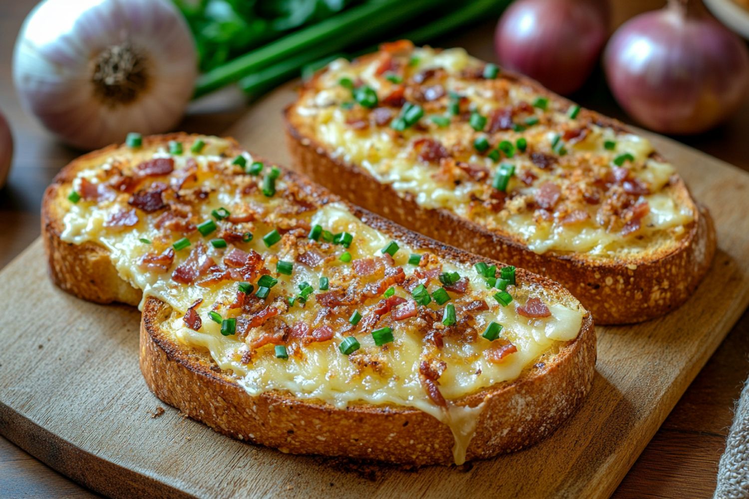 Flammkuchen Toast – Schnelles Rezept für Flammkuchen-Genuss