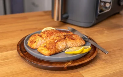 Lachs in der Heißluftfritteuse: Saftig & knusprig