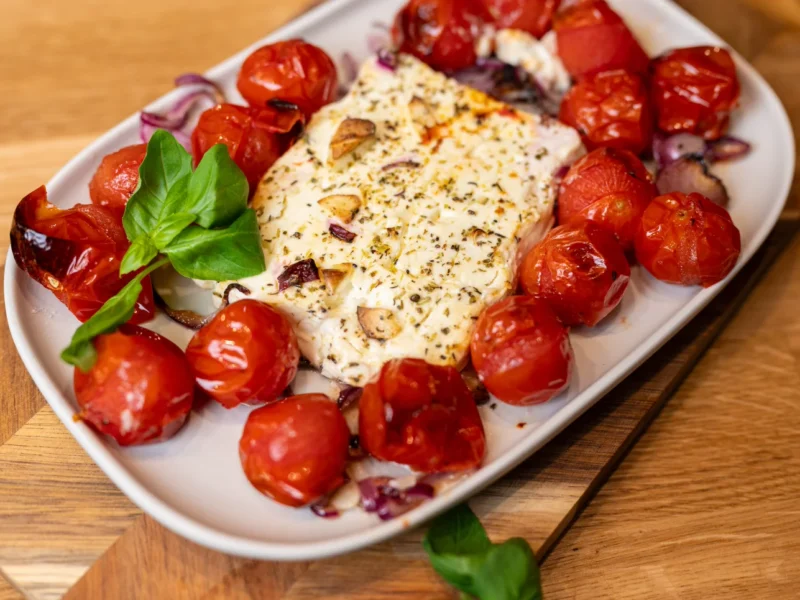 perfekten gebackenen Feta