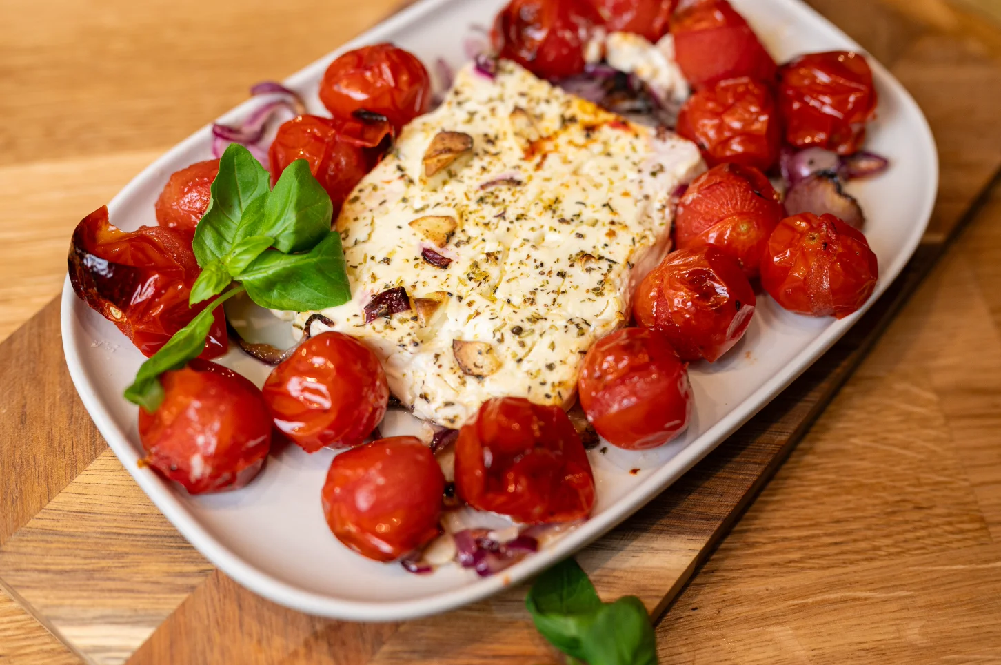 perfekten gebackenen Feta