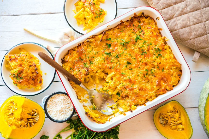 Kürbis Mac’n Cheese – Herbstliches Rezept mit cremiger Käsesoße