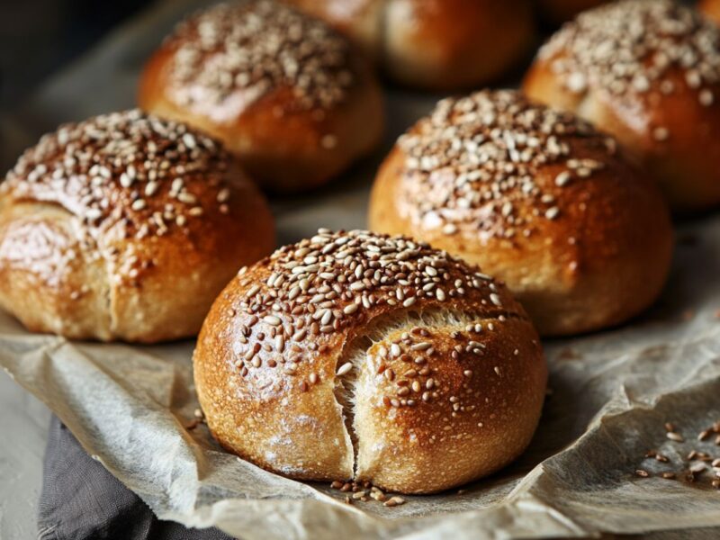 Körnerbrötchen aus dem Airfryer