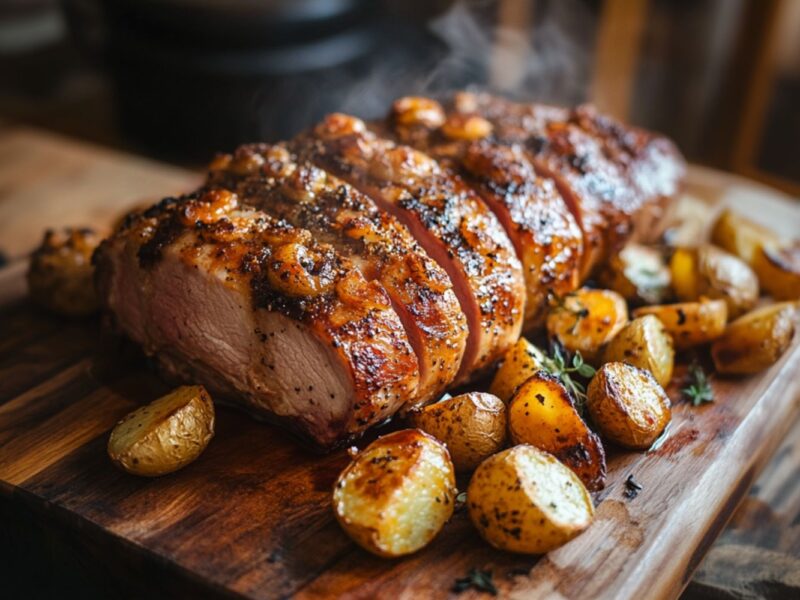 Krustenbraten aus der Heißluftfritteuse