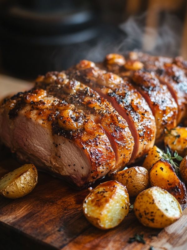 Krustenbraten aus der Heißluftfritteuse