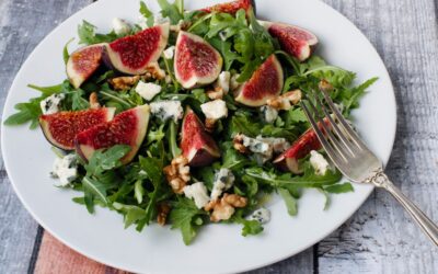 Feigen-Mozzarella-Salat mit Bohnen & Nüssen