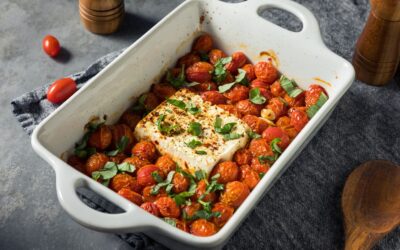 Tomate-Feta aus der Heißluftfritteuse – einfach & lecker