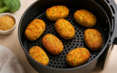 Brokkoli-Käse-Nuggets aus der Heißluftfritteuse